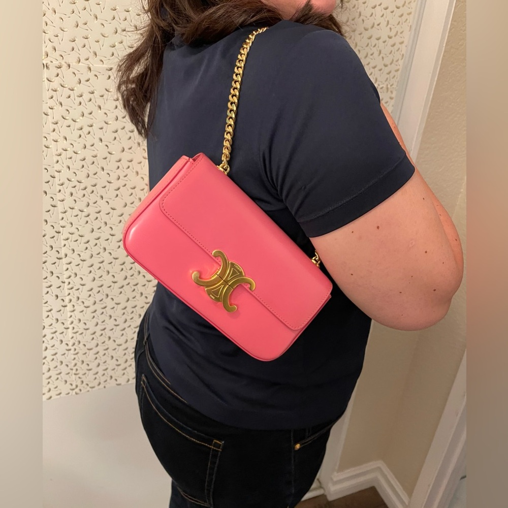 Celine Triomphe Claude - Pink with COA - Picture 10 of 11